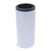 White Stainless Steel Sublimation Skinny Can Cooler - 12oz.