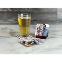 Hardboard Square Drink Coasters With Rounded Corners For Sublimation Printing- 3.54" X 3.54" (40/case) -Finest Office Supplies 4026 5677 coaster square 3