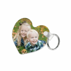 Heart FRP Two Sided Sublimation Keychain - 2.5"