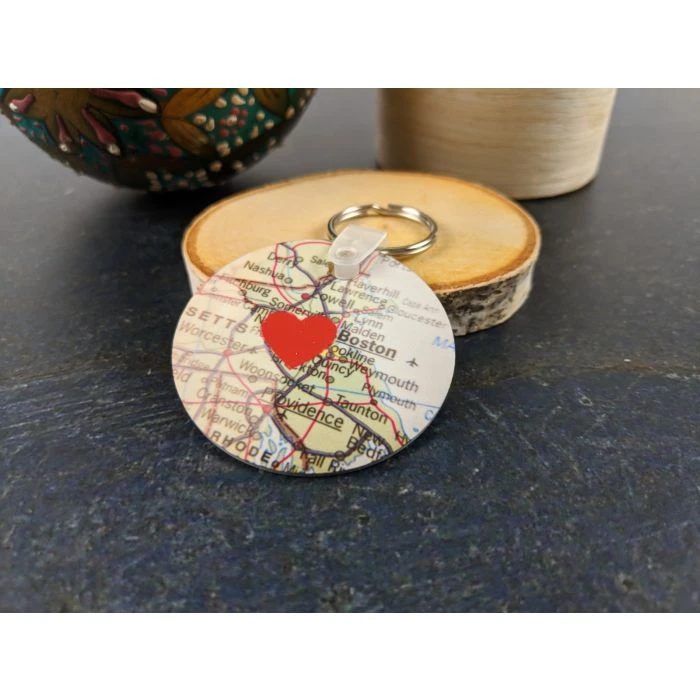 Circle FRP Two Sided Sublimation Keychain - 2.5" 4 Circle FRP Two Sided Sublimation Keychain - 2.5" - Image 4