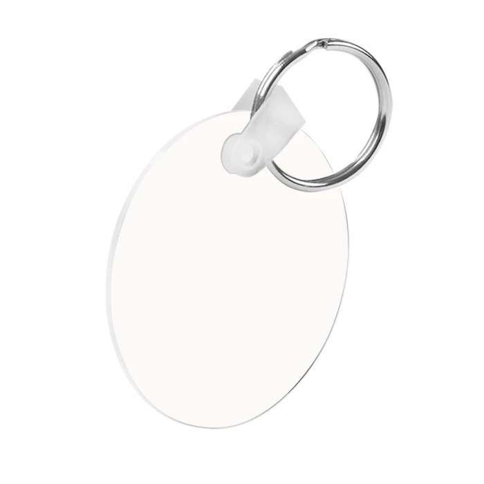 Circle FRP Two Sided Sublimation Keychain - 2.5" 2 Circle FRP Two Sided Sublimation Keychain - 2.5" - Image 2