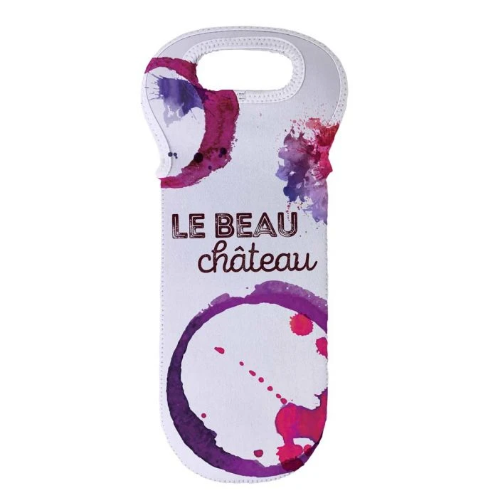 Neoprene Sublimation Insulated Wine Bottle Bag - 5.5" X 14.5" 2 Neoprene Sublimation Insulated Wine Bottle Bag - 5.5" X 14.5" - Image 2