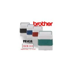 Brother Stamp 1438 Replacement - Customizable Pre-Inked Rubber Stamp - 6/pack