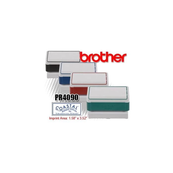 Brother Stamp 4090 Replacement - Customizable Pre-Inked Rubber Stamp - 6/pack 1 Brother Stamp 4090 Replacement - Customizable Pre-Inked Rubber Stamp - 6/pack