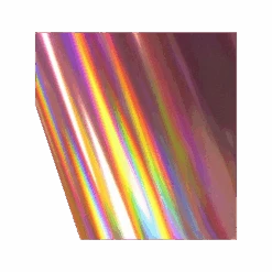 Heat Transfer Metallic Foil Roll - 12.5" X 100' - Holographic Rainbow - OVERSTOCK