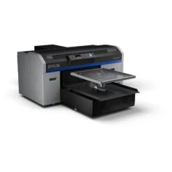 Epson SureColor F2100 Direct-to-Garment Printer -Finest Office Supplies f2100 left angle with medium platen hoop 1