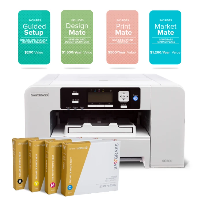 Sawgrass SG500 ChromaBlast Printer System For Cotton Fabric 1 Sawgrass SG500 ChromaBlast Printer System For Cotton Fabric