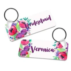 Aluminum Rectangle Sublimation Keychain - 1.25" X 3" (50/case)