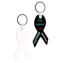 Awareness Ribbon Aluminum Sublimation Keychain (50/case)
