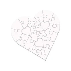 Unisub 23-Piece Heart Sublimation Jigsaw Puzzle