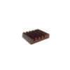 Slotted Wood Coaster Stand Mahogany Finish (10/case)