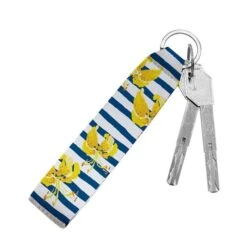 Neoprene Sublimation Wristlet Strap Keychain