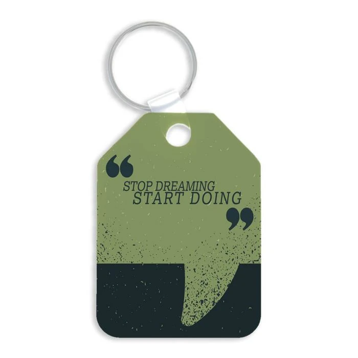 Double-Sided Tag-Shaped Aluminum Sublimation Keychain - 1.75” X 2.4” 1 Double-Sided Tag-Shaped Aluminum Sublimation Keychain - 1.75” X 2.4”